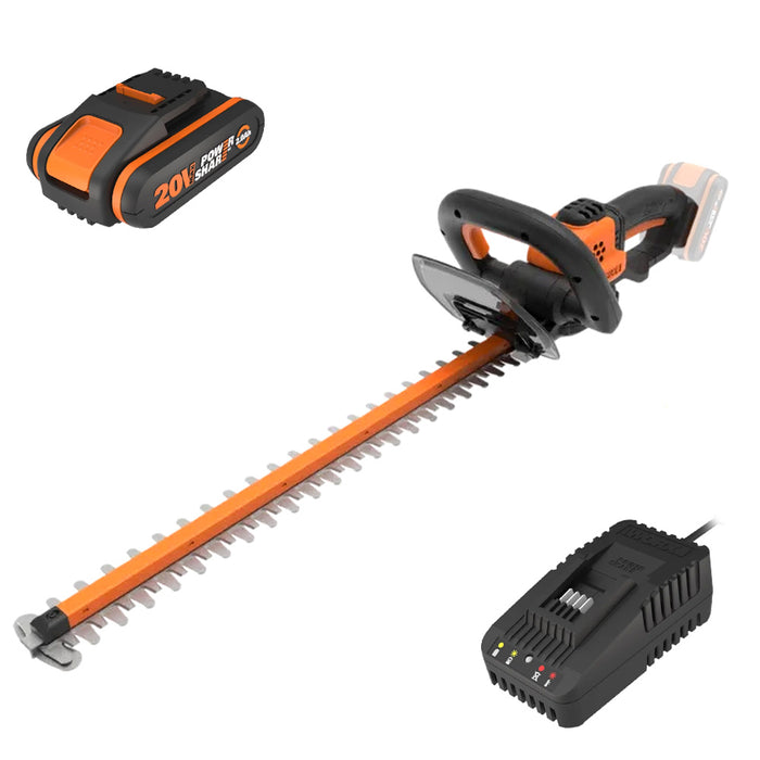 Tagliasiepi Worx Batteria WG264E.5 con Batteria 20 Volt